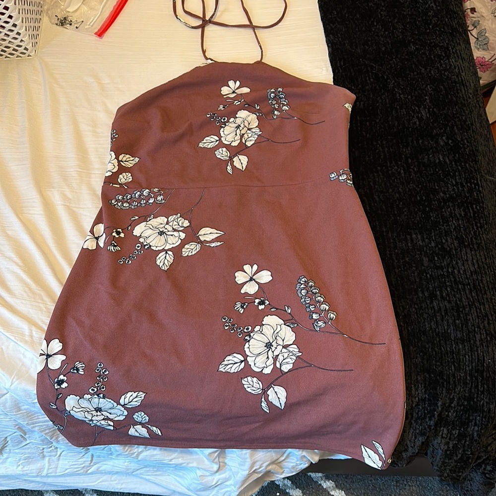 maybe floral halter dress